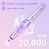 Nail Drill Cordless, Denabuty Electric Nail Files Professional for Acrylic Gel Nails, Electric Nail Drill Rechargeable with 20000 RPM, 5 Adjustable Speed, 12 in 1 Portable Pedicure Manicure Kit