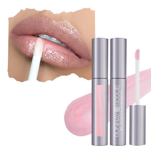 Runway Rogue Classic Lip Gloss, Sheer Pearly Pale-Pink Hydrating Shimmer Lip Gloss, Bride In Show'