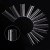 enForten 120PCS Dual Nail Forms C Curve U Shape Nail Gel Nail tips Acrylic Nail System Forms Clear Fake Nail Molds 12 Sizes with Scale