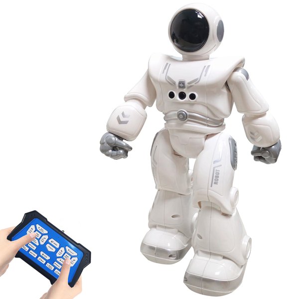 Veilxty Remote Control Robot Toy for Kids, Astronaut RC Robot Toy, Gesture Sensing Robot, Infrared Controller Robot, Dancing Singing Robot, Best Gifts for Boys and Girls (Silvery)