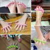 48pcs Sponge Toe Separators Pedicure Set for Nail Polish- Premium Nail Art Painting and Polishing Tool Kit, 6 Funy Color