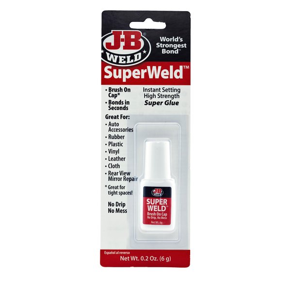 J-B Weld 33106 SuperWeld Glue - Clear Super Glue - 0.2 oz., 0.2 Ounce