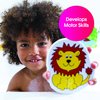 Edushape Magic Creations, Jungle Fun - Baby Bath Foam Toys Foam Stickers - Stick-On Removable Baby Foam Bath Toys for Toddlers 1-3 - Imaginative Learning Bath Toys Foam Activity Play Set