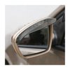 BESULEN Car Rear View Mirror Rain Visor Guard, 2 Pcs Black Rain Eyebrow for Side Mirror, Waterproof Auto Mirror Visor Smoke Guard Cover, Accessories for Most Car SUV Truck (Black)