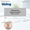 Large Self-Inking 'Not Approved for Construction' Stamp, Blue Ink, Ideal for Laborers - Quality Plan Stamp, 7/8 x 2-1/4 Size, Durable and Easy to Use, Ideal for Construction Site Use