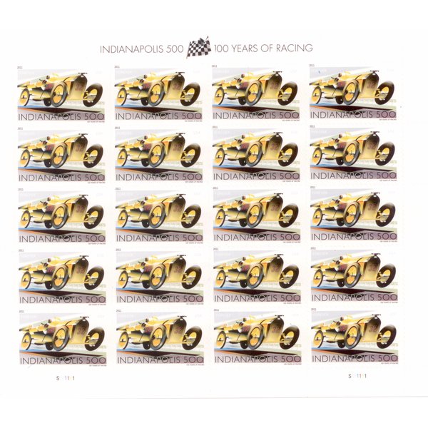 Indianapolis 500 Collectible Stamp Sheet