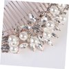 Didiseaon Bridesmaid Hair Accessories Rhinestone Barrettes Bridal Headpiece Bridal Hair Comb Pearl Hair Accessories Bride Hair Comb Women Hair Comb Tiara Women's Hair Dryer Wedding