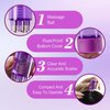 GTUDOR 2Pcs Scalp Applicator Comb, Hair Oil Applicator Brush, Oil Applicator Bottle for Hair Growth, Follicle Care Treat, Hair Loss Thinning (Purple)