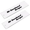 2 Pcs Snowboard Wax Plastic Scraper- Ski Wax Scraper- Ski Snowboard Plastic Scraper for Removing The Extra Cooled Wax (9 x 2.2 Inch)