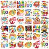 100th Day Of School Temporary Tattoos, 72 pcs Happy 100 Days of School Face Tattoos for Kids 100 Days Smarter Party Supplies, Hooray 100 Days Tattoo Stickers for 100Days Party Decoration, 100 Day of School Gift Bags Fillers