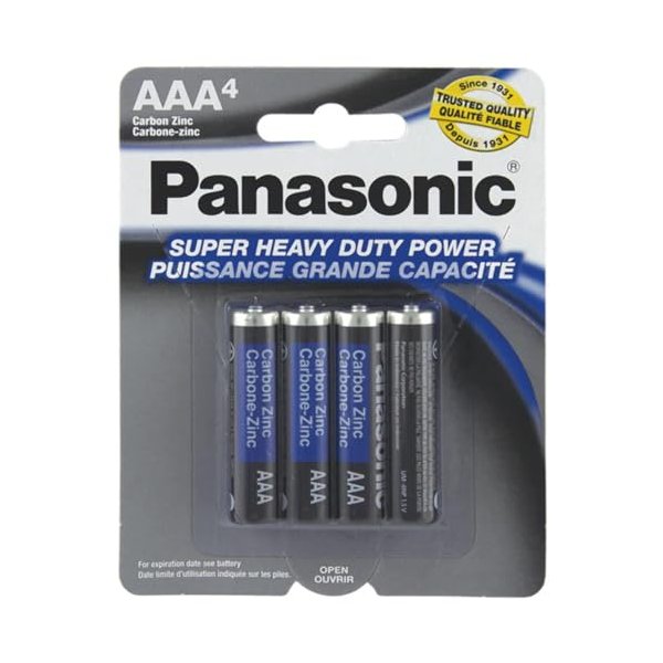 Panasonic AAA Batteries (4 Pack)