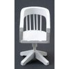 Classics by Handley Dollhouse Miniature White Swivel Desk Chair