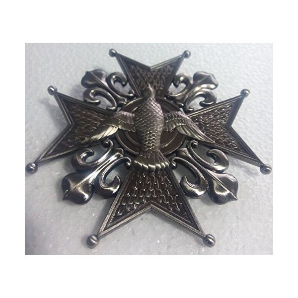 Medieval Church Star Royal Order Knight Holy Spirit Society Saint Badge Medal X