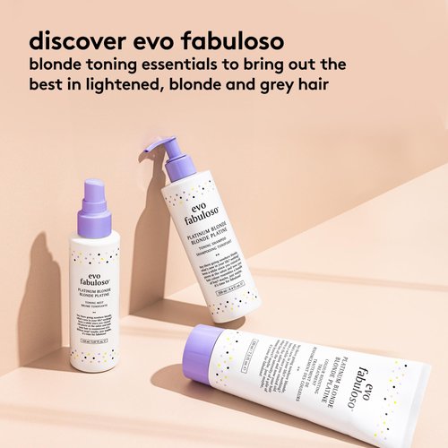 Evo Fabuloso - Brass Be Gone - Platinum Blonde Shampoo & Conditioner Duo - Nourishing Hair Treatment for Dry Hair & Instant Colour Boost