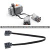 Micro Traders 2PCS Extension Cables Compatible with Lego 8870 Light Switch 8869 Technic Power Functions Extension Wire Cord Connector for Bricks Building Blocks Toy 25cm