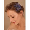 Denifery Women Sapphire Hair Comb Blue Crystal Rhinestones Bride Wedding Hair Accessories for Brides Crystal Bridal Hair Comb for Women and Girls (Style 3)