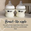 Tommee Tippee Closer to Nature Antii-Colic Baby Bottle, 9OZ Slow-Flow Breast-Like Nipple, Pack of 2, Pink