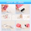Sooez 12 Pack Pencil Erasers, Cute Erasers Pencil Eraser with Clean up Roller Pencil Eraser Shaving Roller Case Erasers for Party Favors Gift Supplies