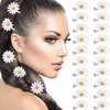 CHANZET Daisy Hair Clip 20pcs, Mini Flower Tiny Clips Barrettes for, Cute Small Pins Hairpins Decorative Accessories Women Toddler Girls Bridal Wedding, White
