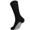 Men Women Anti Slip Grip Non-Skid Crew Cotton Diabetic Socks 6-pack Black