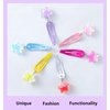 AACKS Girls Star Hair Clips Star Hair Barrettes Cute Hair Clips Metal Snap Hair Pins Star Hair Accessories for Girls Kids