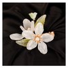 Elegant White Flower Hair Clips for Women Decorative Hair Barrettes with the Appearance of White Magnolia Flower Hair Barrettes Small for Prom and Wedding