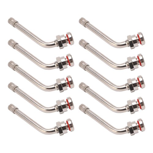 Camrusic Truck Tire Valve Stems, TR545D 60 Degree Valve Stem Extension Adaptor Compatible with Alcoa 22.5in 24.5in Aluminum Wheels (Pack of 10)