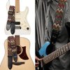 Amumu Chevron Guitar Strap MultiColor for Acoustic Guitar Electric Guitar and Bass Guitar includes Strap Blocks and Headstock Tie