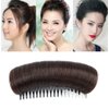 Ericotry 3 Pieces Hair Bun Invisible False Hair Clip Bump It Up Volume Hair Base Fluffy Princess Styling Increased Hair Pad Styling Insert Tool Increased Hair Pad Hair Accessories (Dark Brown)