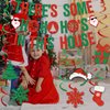 Funny Christmas Decorations Theres Some Ho Ho Hos In This House Christmas Banner Christmas Party Decorations for Office Christmas Party Supplies