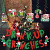 Drink Up Banner Red Green Glitter Christmas Banner Green Monster Party Decorations for Green Monster Christmas Party Supplies The Whollive Christmas Decor