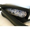 Exquisite Ceramic Ocarina Alto C, with artful blue and genuine gold curly ornate floral tendril. High temperature kiln treated. with PU leather dual zipper bag.