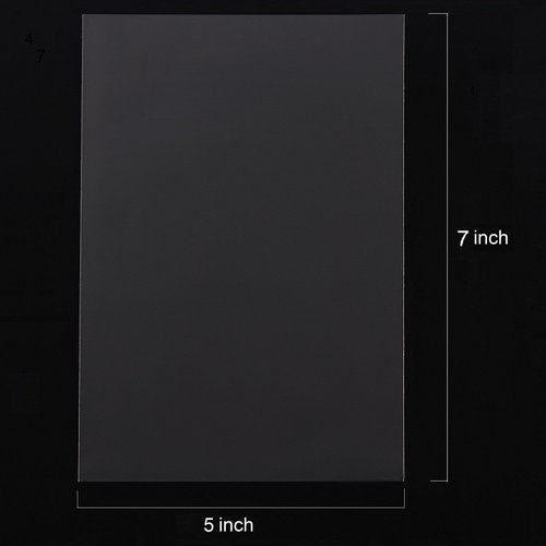 FgfAk 200 Pcs 5x7 Inches Clear Flat Cello/Cellophane Treat Bags Good for Pastry,Bakery,Cookie,Candy and Dessert