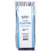 ForPro Professional Collection Pedicure Paddle Foot File, Disposable Foot Files for Heels, 120/180 Grit, Purple, 10” L, Pack of 12