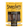 Snatchers Elk Antlers for Dogs – Long Lasting Dog Chews and Dog Toys for Aggressive Chewers, Naturally Shed Deer Antlers for Dogs Processed in The USA, No Additives (Small, 2 Count)