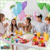 Capoda 146 Pcs Train Party Favors Train Birthday Party Supplies Train Cars Wristbands Organza Bags Straws Noisemakers Button Pins Stampers Stickers Balloons for Boy Girl Train Theme Party Supplies
