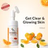 Fixderma Vitamin C Foaming Face Cleanser, Face wash, Evens skin tone, With Built In Silicone Brush, Reduces fine lines & wrinkles, Unclogs pores, Exfoliates the skin, Non-irritating cleanser, No Paraben, No Soap, No sulphate, 3.38 fl oz