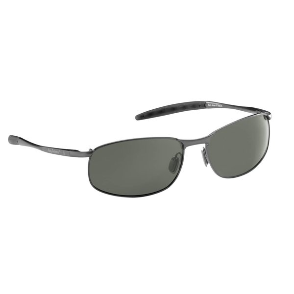 Flying Fisherman San Jose Polarized Sunglasses with AcuTint UV Blocker for Fishing and Outdoor Sports, Gunmetal Frames/Smoke Lenses