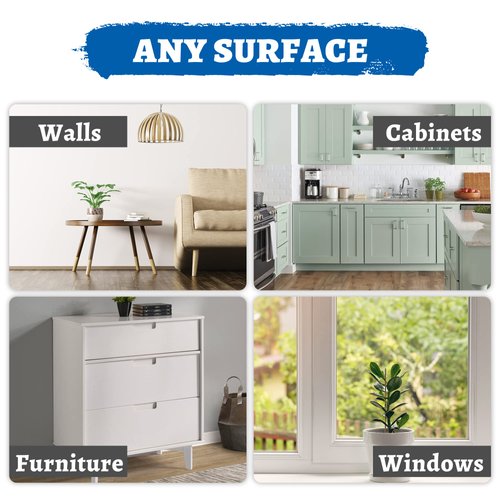 DWIL Multi Surface Touch Up Paint - White Touch Up Paint Pen, Interior and Exterior House Paint, for Wall, Door, Kitchen Cabinets, Wood, Furniture, 1.5 Fl Oz (Semi-Gloss, Perfect White)