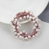3PCS Pearl Hair Scrunchies Fashion Pearl Hair Ties with Elastic Hair Bands Ponytail Holder Beaded Hair Ropes Hair Accessories for Women and Girls