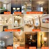 LiteHistory Dimmable 40W g16.5 Edison Bulb - 2700K 4W e26 Globe Bulb for Ceiling Fans, Chandeliers, Vanity Lights - AC120V 400lm 6Pack