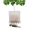Songbird Essentials Suet Saver Upside Down Suet Feeder, Rigid Plastic Case with Suet Cage Bottom, Holds One Bird Seed Suet Cake