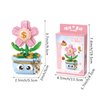 MEIEST Mini Flower Succulent Bonsai Building Blocks,Simulation Pot Plant Particle Flower Botanical Collection Construction Building Bricks Toy,Home Decors (Rich Flower)