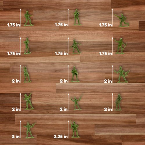Fun Central 144 Pack Toy Soldiers Figures, Green Army Men Toy Soldiers Action Figures for Kids