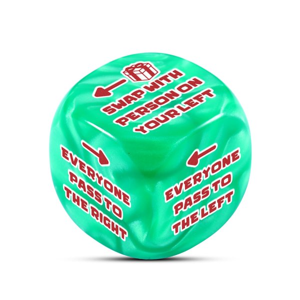 Santa Swap Exchange Gift Dice - Stocking Stuffers for Women Men White Elephant Gifts for Adults Christmas Exchange Dice Game for Friends Family Party Funny Christmas Party Gift Exchange Dice Game