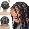 PXCPXC Braided Wig Cap for Crochet Braids Embroidery Full Double Lace Braided Wig With Baby Hair Suitable for Making Crochet Wigs Easy to Handle 113Sections Wig Cap with Bangs