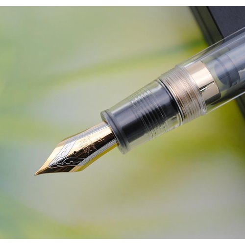 JINHAO 9019 Fountain Pen Dadao Series with High-capacity Ink Converter (Transparent, Fine Nib 0.5mm)