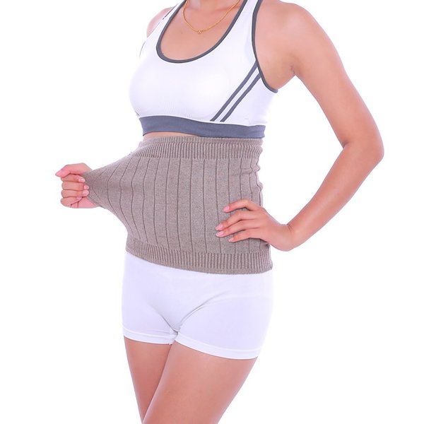 YUPPIE TONE Warm Cashmere Waistband Abdominal Protector Unisex Kidney Stomach Binder Waist Support Protector Belt Camel S