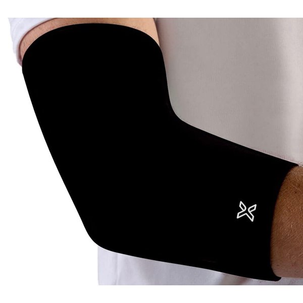 Body Helix Full Elbow Brace for Tendonitis and Tennis Elbow - Golfers Elbow Brace - Forearm Strain Support - Elbow Compression Sleeve for Men and Women - (Black, Medium)