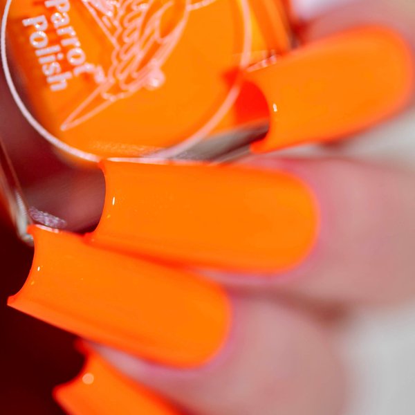 Parrot Polish Orangutan Orange Neon Nail Polish